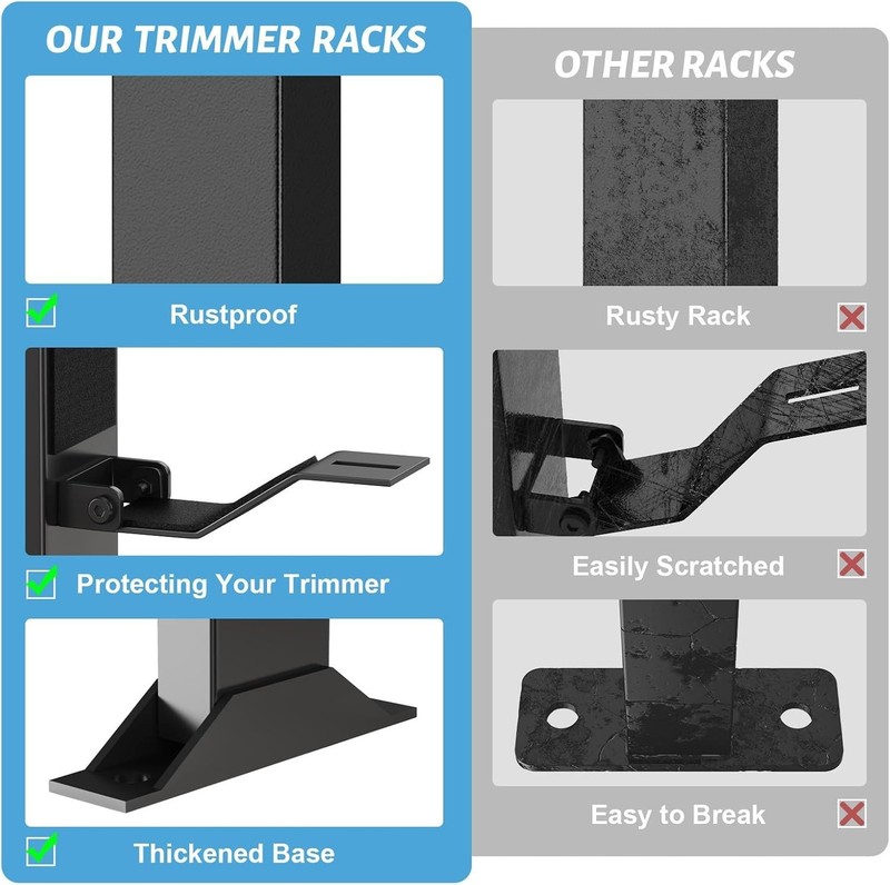 Trimmer Racks for Open Trailers - Weedeater Rack Lockable Weed Eater Racks for O gallery