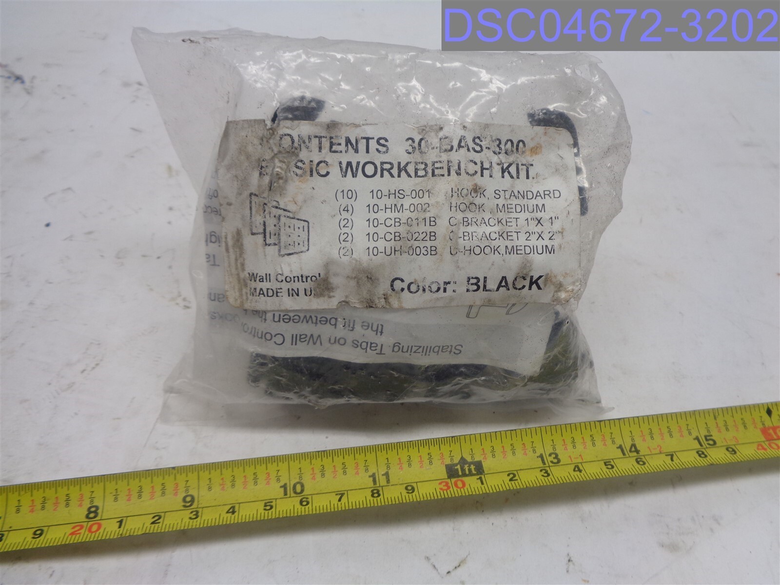 Basic WorkBench Hardware Kit (Hooks & Brackets) #30-BAS-300-Black gallery