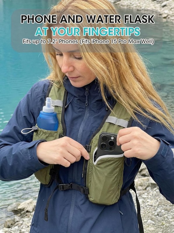 Foldable Small Hiking Backpack with 3 Strap Pockets – Lightweight 300D Spill-... 3