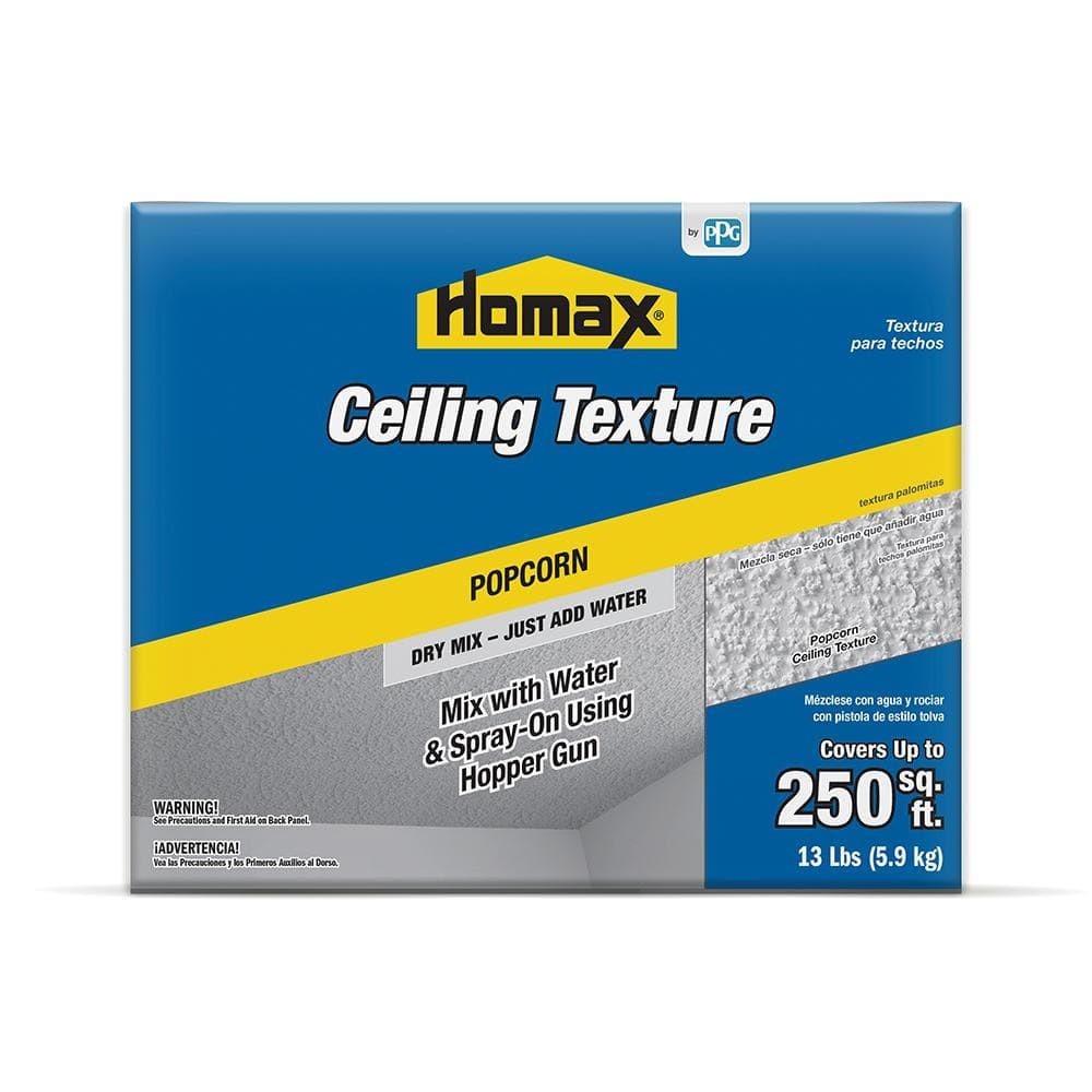 Homax 13 lb Dry Mix Popcorn Ceiling Texture 8560-30 – White Acoustic Finish Comp gallery