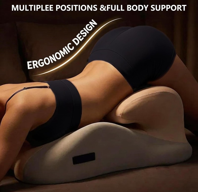 Cloud Artisan Couples' Positioning Wedge Pillow – 27-Degree Memory Foam Support gallery