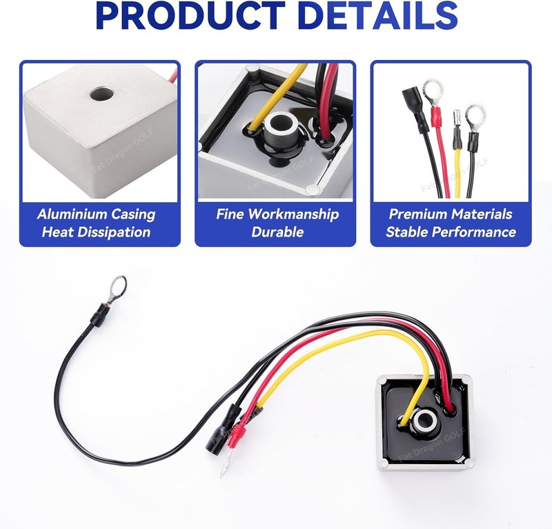 Universal Voltage Regulator Rectifier for Club Car DS & Carryall Gas Golf Carts gallery