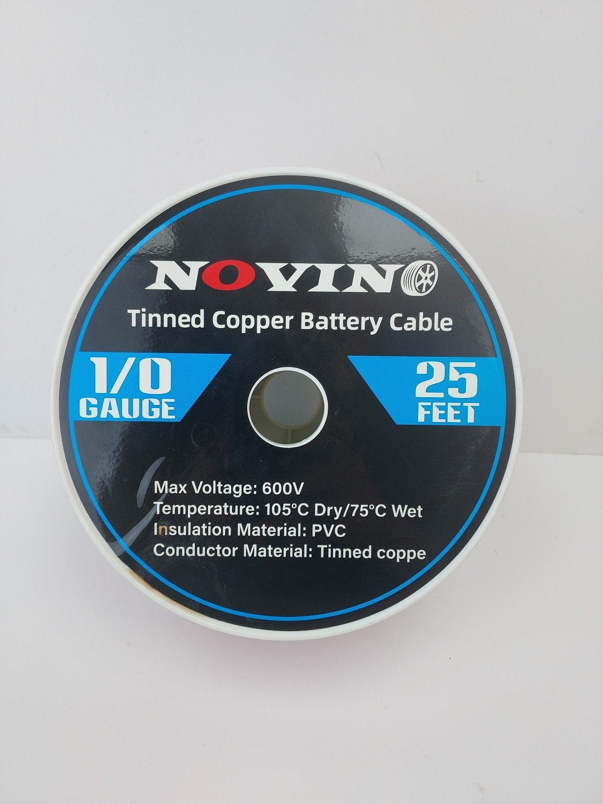 1 AWG Tinned Copper Marine Battery Cable,600V 1/0 Gauge 25ft Marine Grade Prima gallery