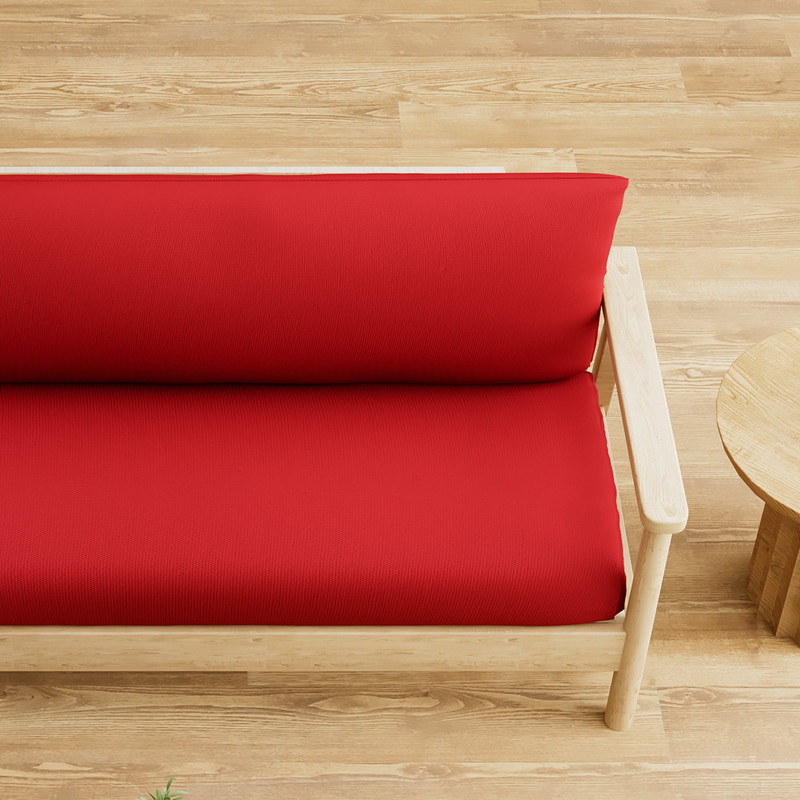 Full Size Futon Cover Solid Color Armless Slipcover Sofa Bed Furniture Protector gallery