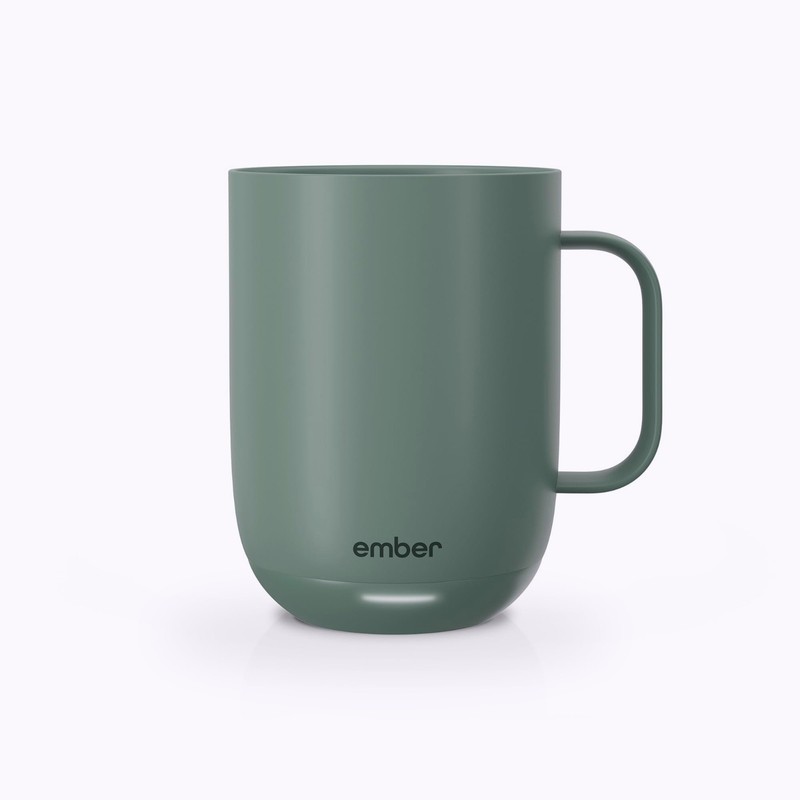 Ember Temperature Control 14oz Smart Mug 2, Heated Coffee Cup (Sage Green/Black) gallery