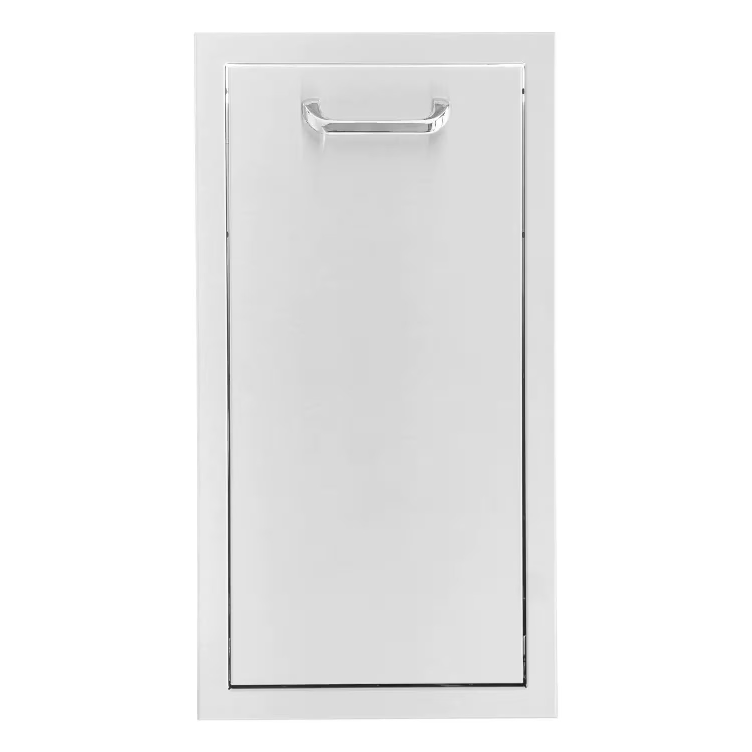 13-in Contempo/Traditional Stainless Steel Narrow Roll-Out Trash Bin by BBQGuys gallery