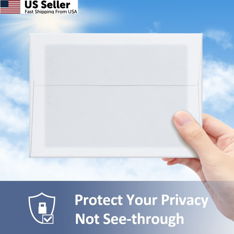 ValBox 5x7 Envelopes for Invitation 100 Qty A7 (5.25 x 7.25 Inches), White gallery