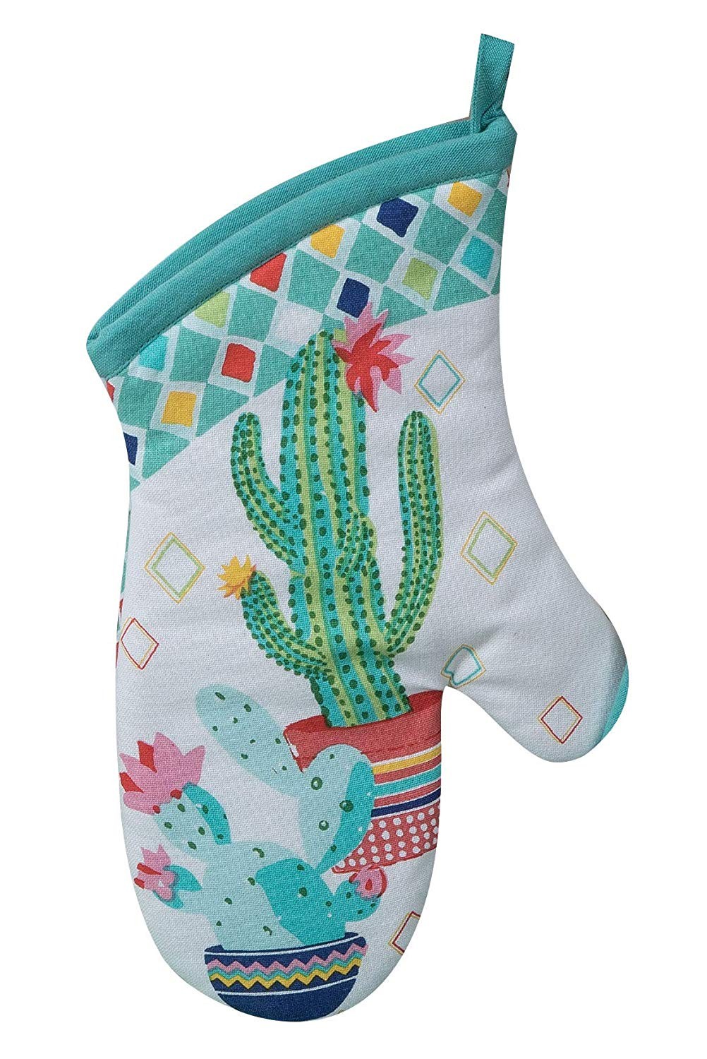New Kitchen Linen Set - Cactus Garden Design 4 Piece Bundle Includes 2 Terry gallery