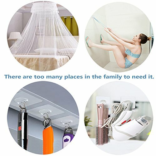 Wall Hooks 13lb (Max) Reuseable ,Waterproof & Oilproof,Self Adhesive,8 Pack gallery