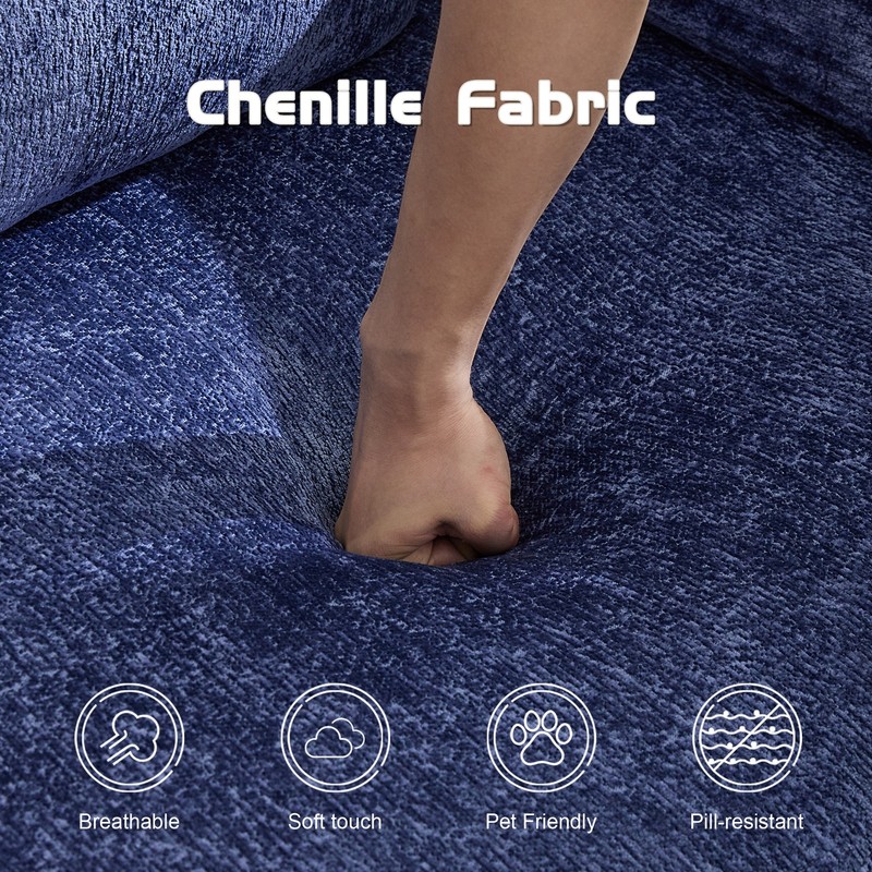 Compression Sofa,Convertible Floor Sofa Bed with Fixed-Shape Frame,Single Seate gallery