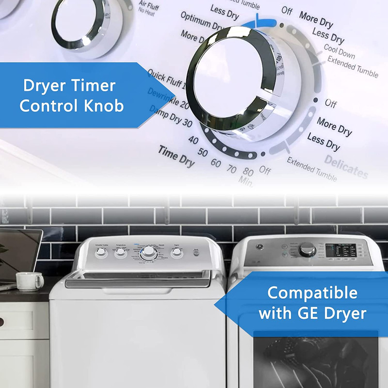 Dryer Timer Control Knob WE01X24552 Replacement for GTD42EASJ2WW GTD33EASK0WW GE gallery