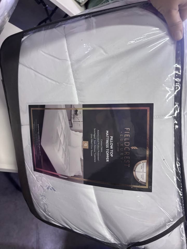 Fieldcrest Pillow Top Waterproof Mattress Topper -Queen gallery