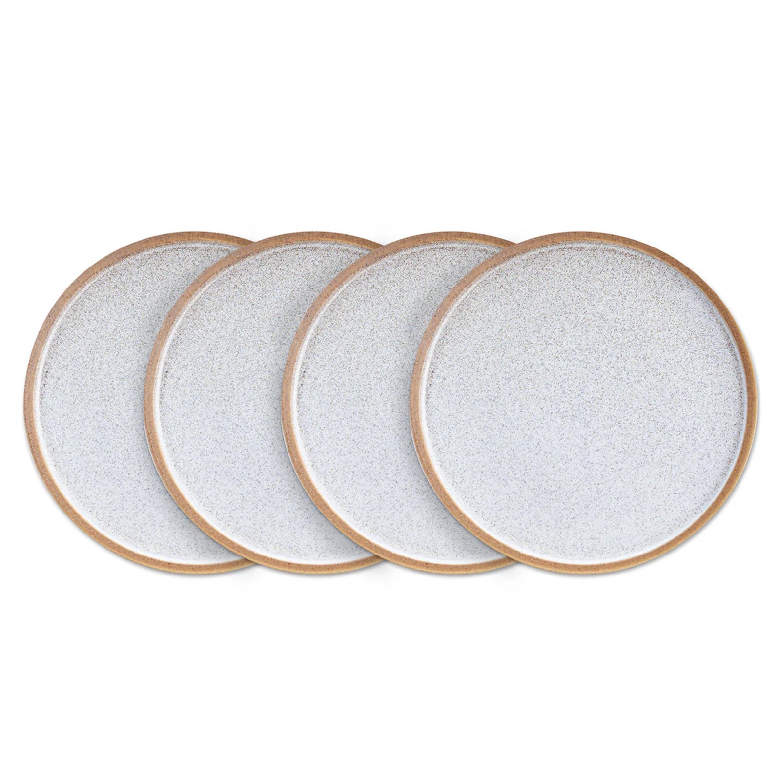 Stone Lain 4 Piece Vince Rustic Stoneware 11" Dinner Plate Set, Brown and White gallery