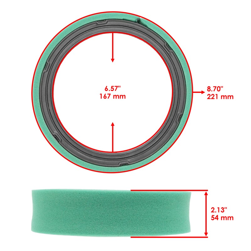 Caltric HE1402628 HE140-2628 Air Filter For John Deere 316 317 318 420 gallery