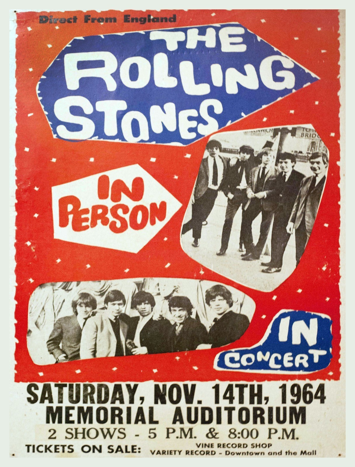 14056.Decor Poster.Room wall vintage Interior design.Stones in person concert gallery
