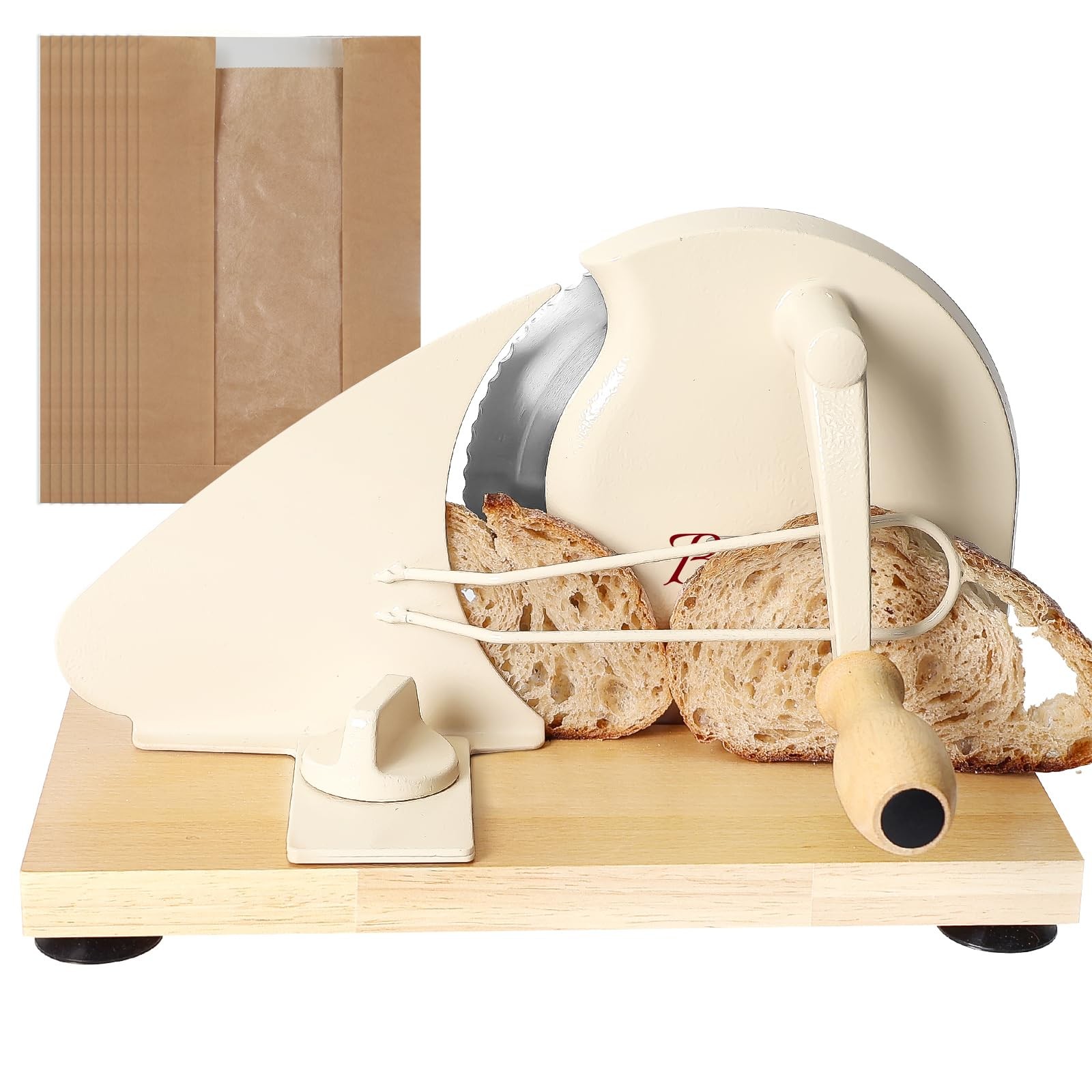 Manual Bread Slicer Adjustable Thickness Stainless Steel Blade MBQPJ Brvclon gallery