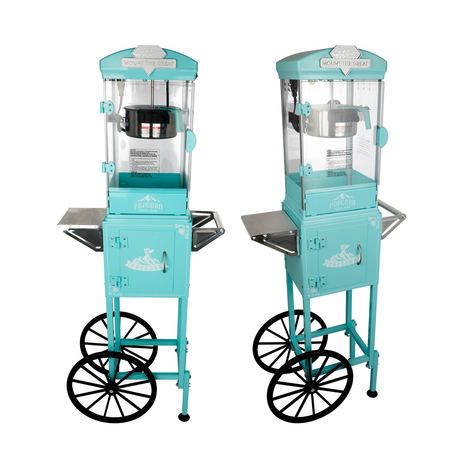 Popcorn Machine with Cart ,Wheels & 10 Oz Kettle Popcorn Maker Measuring gallery