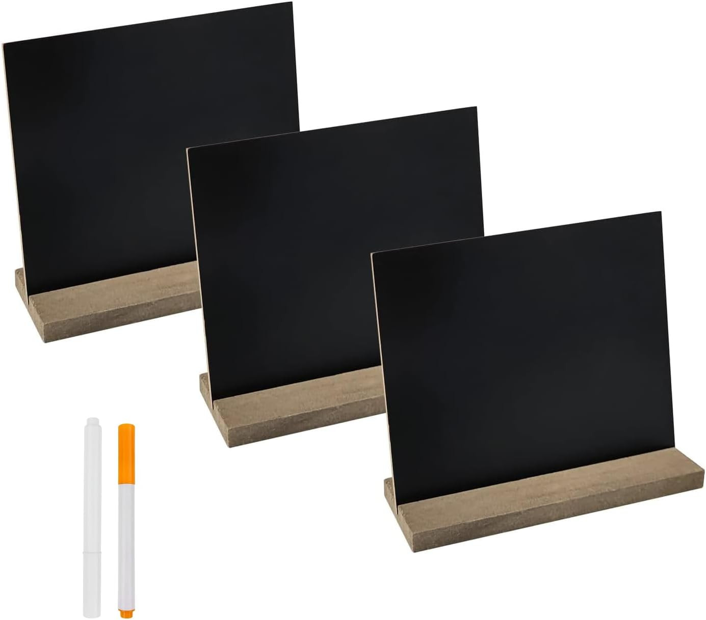 5 X 6 Inches Mini Tabletop Chalkboard Signs with Vintage Style Wood Base Stands, gallery