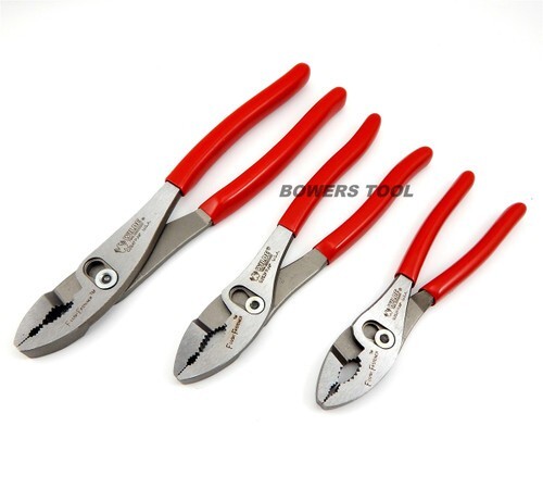 Wilde Tool 3pc Combination Slip Joint Flush Fastener Plier Set 6 8 10 USA Pliers gallery