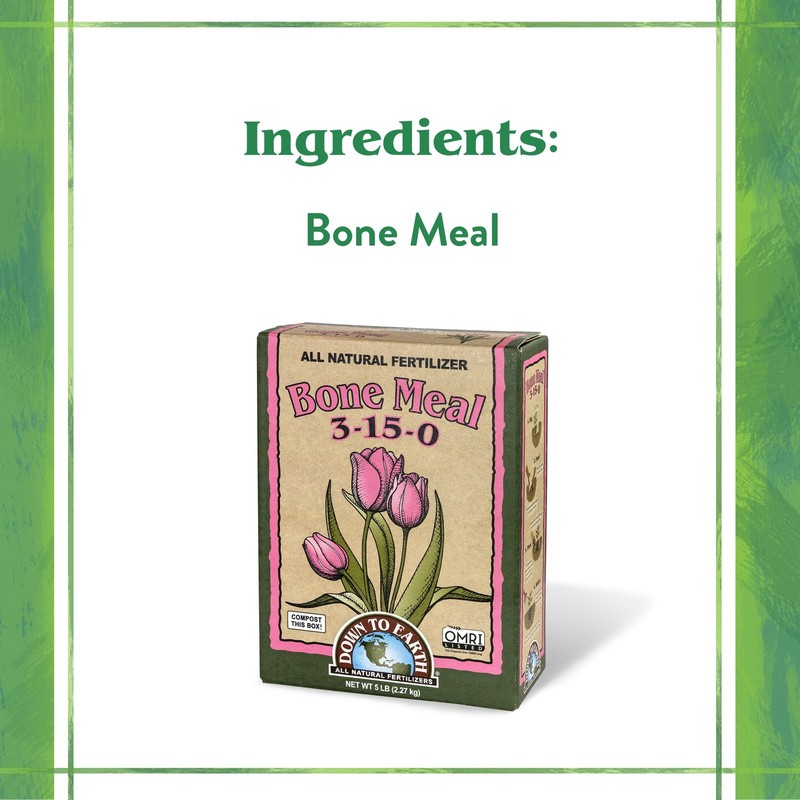 Down to Earth (#DTE07858) Organic Bone Meal Fertilizer 3-15-0, 5 lb gallery