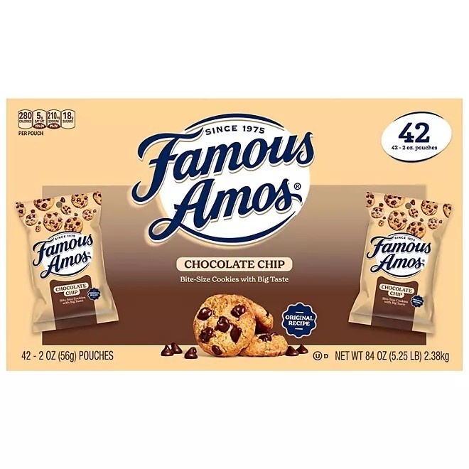 Famous Amos Chocolate Chip Cookies ,2oz.,42 pk. Free Shipping gallery