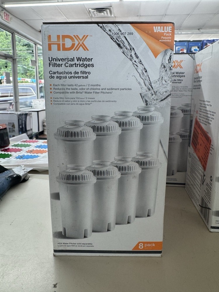 Water Pitcher Replacement Water Filter Cartridges, BPA Free (8-Pack)