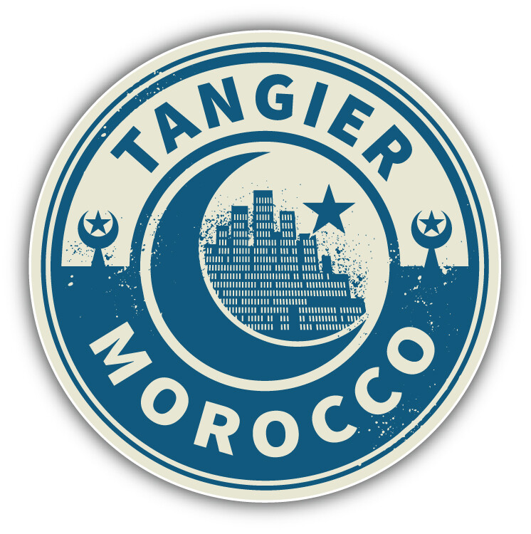Tangier Morocco Travel Emblem Car Bumper Sticker Decal gallery