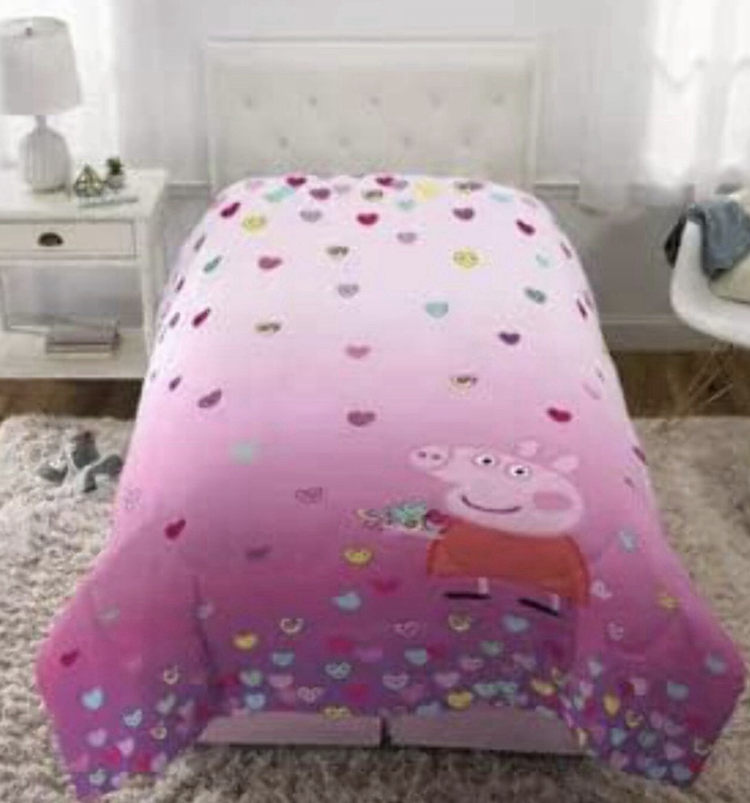 Peppa Pig Microfiber Twin Comforter Super Soft - 64in X 86in NEW gallery