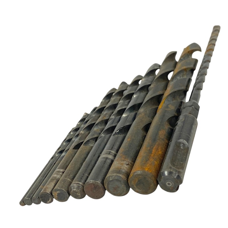 3 in - 8 in Length Mixed High Speed Steel Drill Bit Set 10 Pcs, Made in Denmark gallery