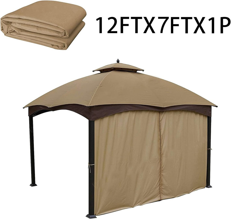 Gazebo Universal Replacement Privacy Curtain – 10' x 12' Gazebo Side Wall Outdo gallery