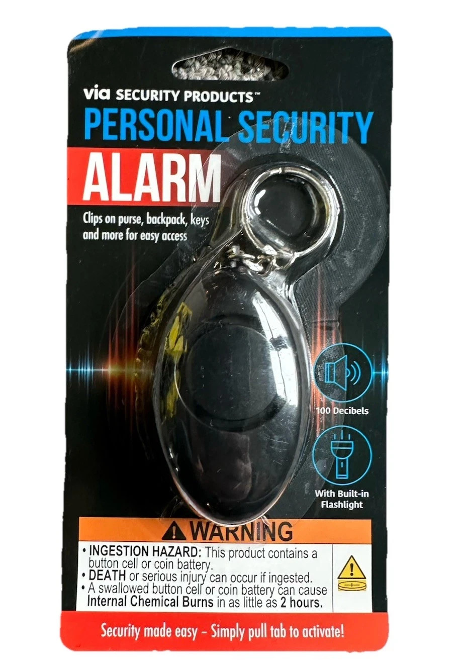 Personal Alarm Keychain 100dB Siren + LED Light | Clip-On Safety Alarm gallery