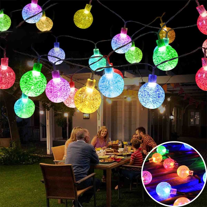 23Ft 50 LED Outdoor Solar Powered String Lights for Patio Yard Porch Party Decor gallery