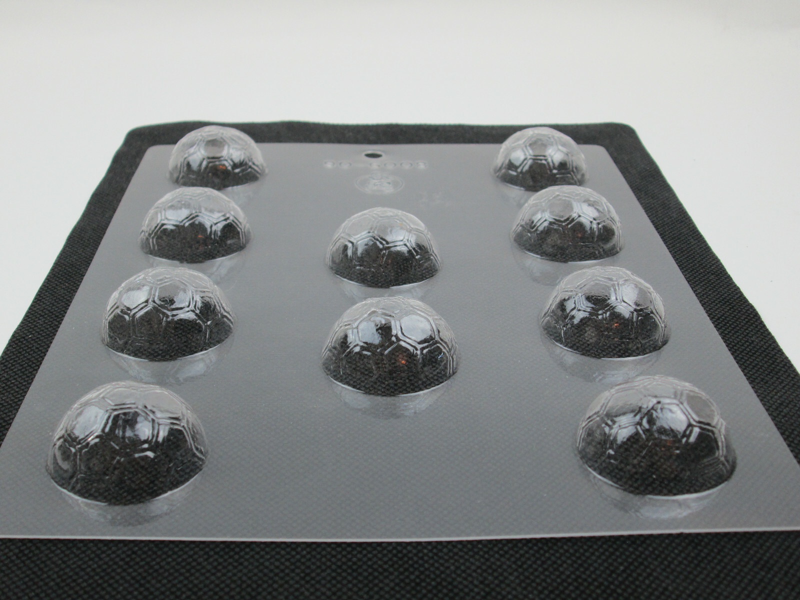 Candy Mold Ten Soccer Ball Shapes Clear Plastic CK Products 90-6008 gallery