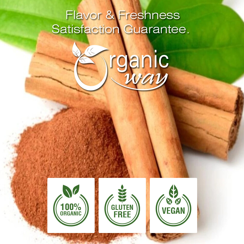 Organic Way Cinnamon True Ceylon Cut & Sifted - USDA & Kosher Certified gallery