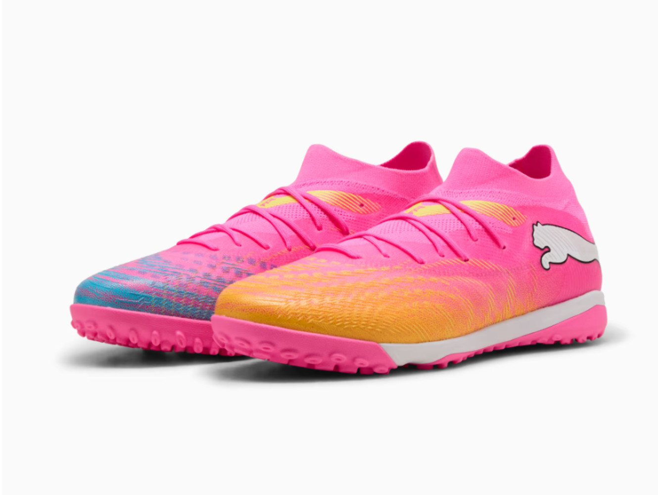 Puma Future 9 Match WC 2026 TT Turf Soccer Shoes - Poison Pink/Sun Stream/Bright gallery