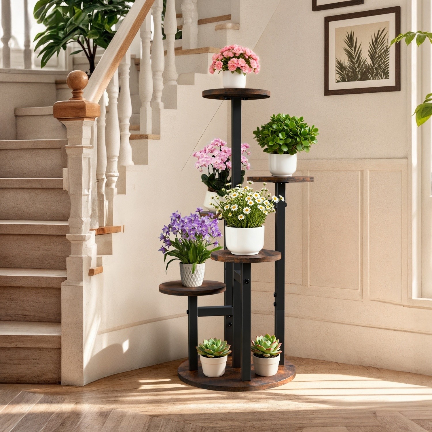 5 Tier Indoor Plant Stand for Multiple Plant Corner Tall Flower Pot Holders Rack gallery