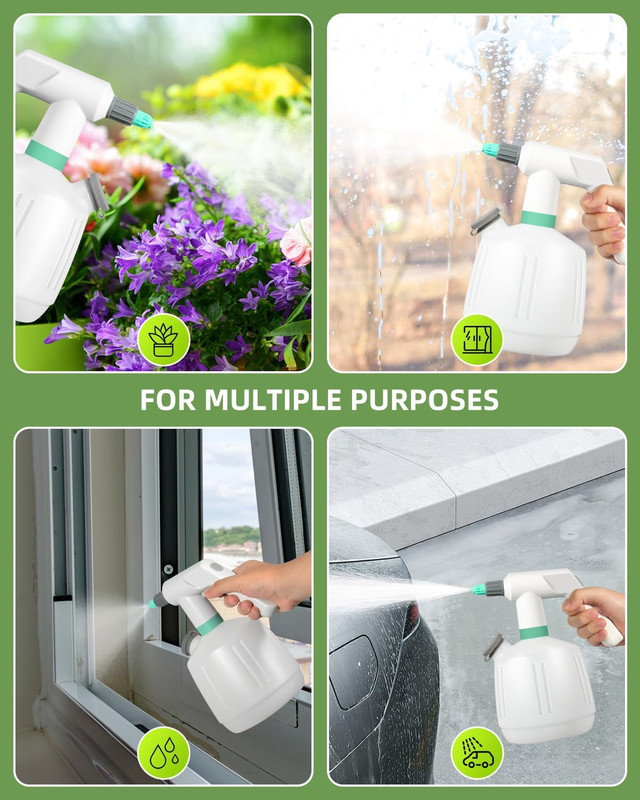 67 Fl Oz Sprayer Garden Mister, 2L Automatic Spray Bottle Electric Spray Bottle gallery
