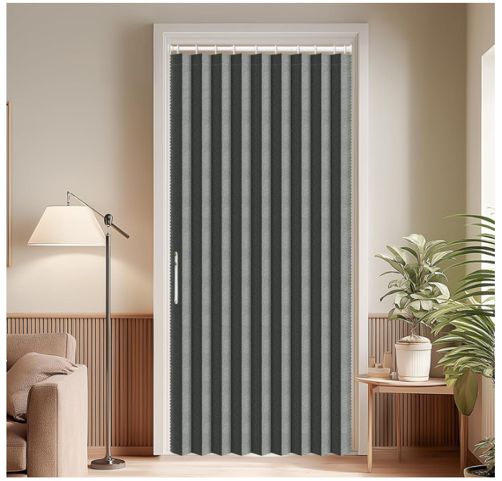 Blackout Accordion Door Invisible Folding Accordion Doors Interior Magnetic Door gallery