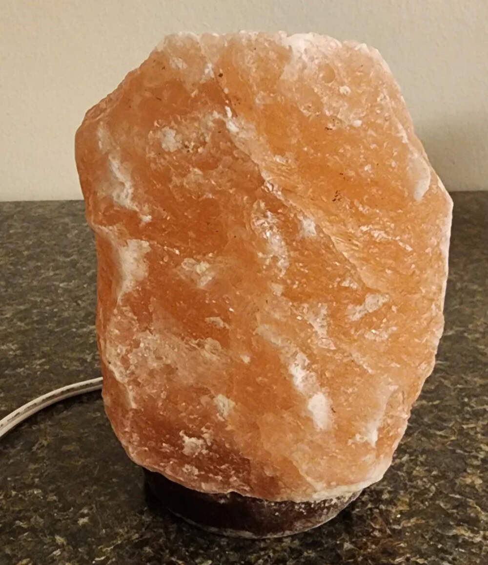 Natural Himalayan Salt Lamp 4-5 lbs Pink Crystal Rock Hand Carved Stone gallery