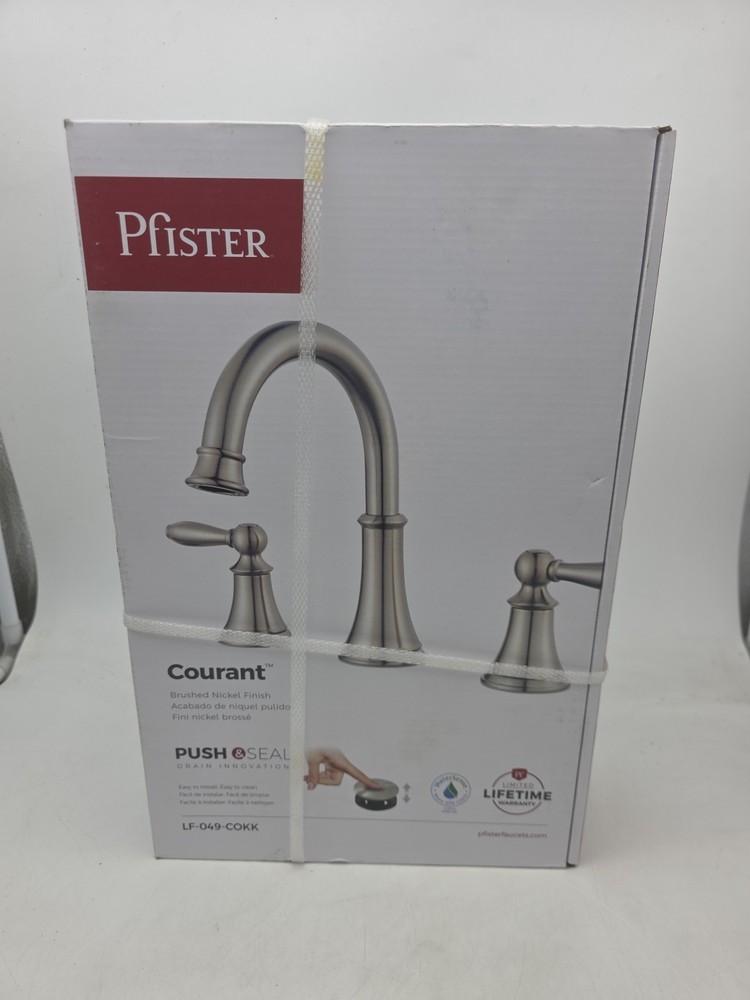 Pfister Courant 2-Handle Widespread Brushed Nickel Bathroom Sink Faucet -...
