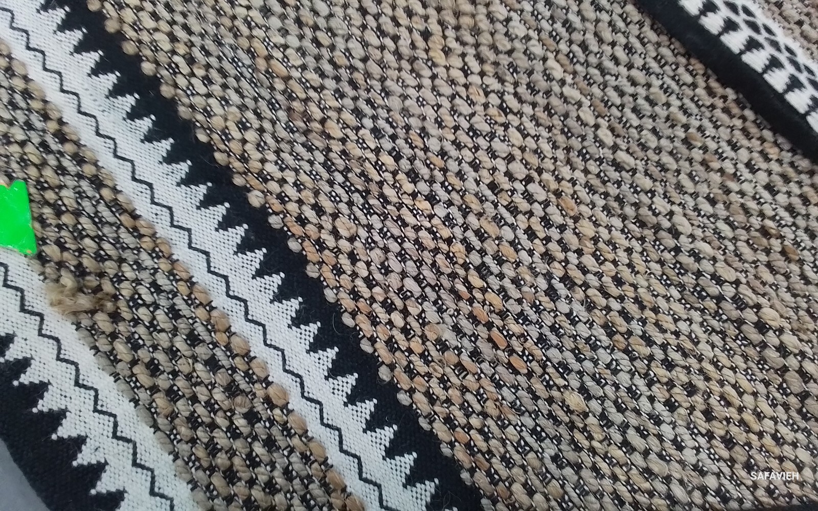 NATURAL BLAK 9'-0" x 9'-0" Broken Thread Rug Reduced Price 1172771590 NF874B-9SQ gallery