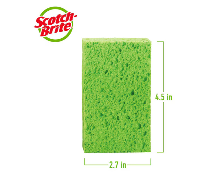 ocelo Multi-Purpose Cellulose Sponge 4 -Pack No-Scratch Cleaning Kitchen Sponges gallery