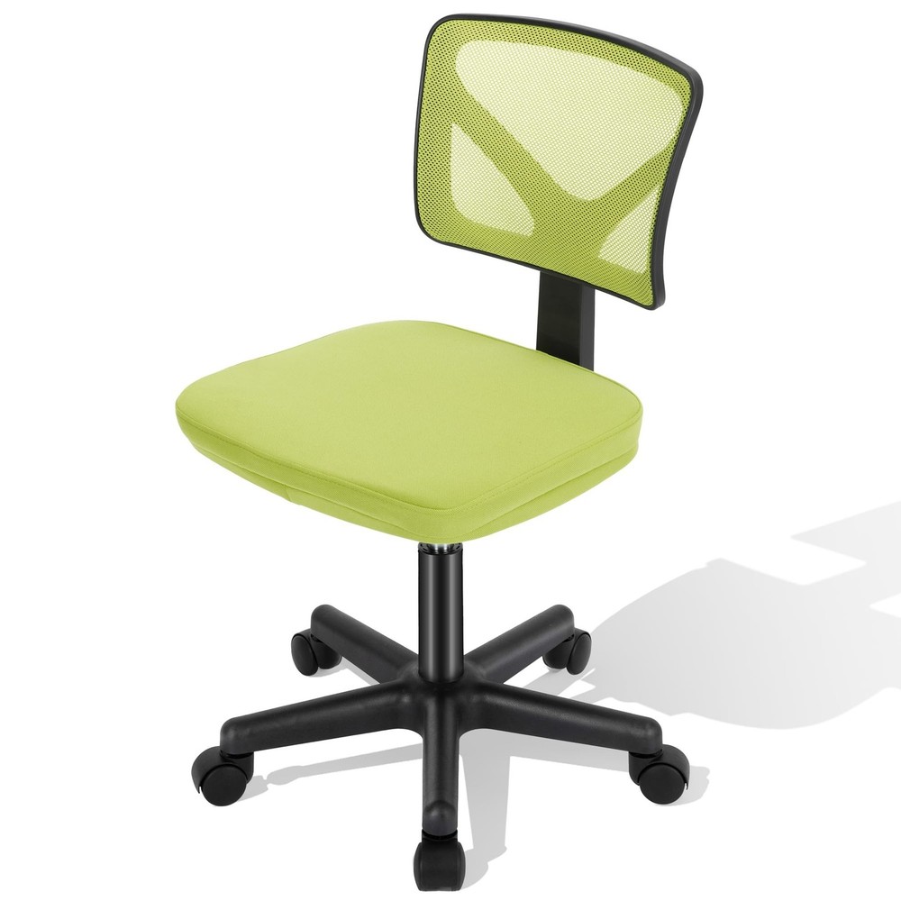 Ergonomic Low Back Computer Chair Adjustable Rolling Swivel Task Chair Green