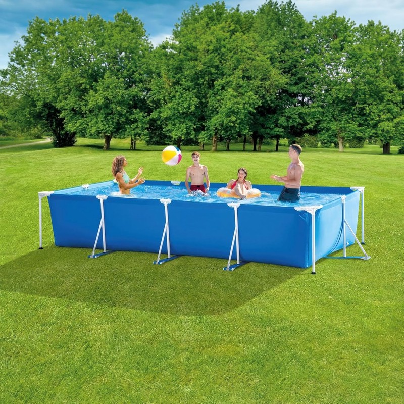 Rectangular Frame 14 Ft 9 in X 7 Ft 3 in X 33 in above Ground Pool, Swimmi gallery