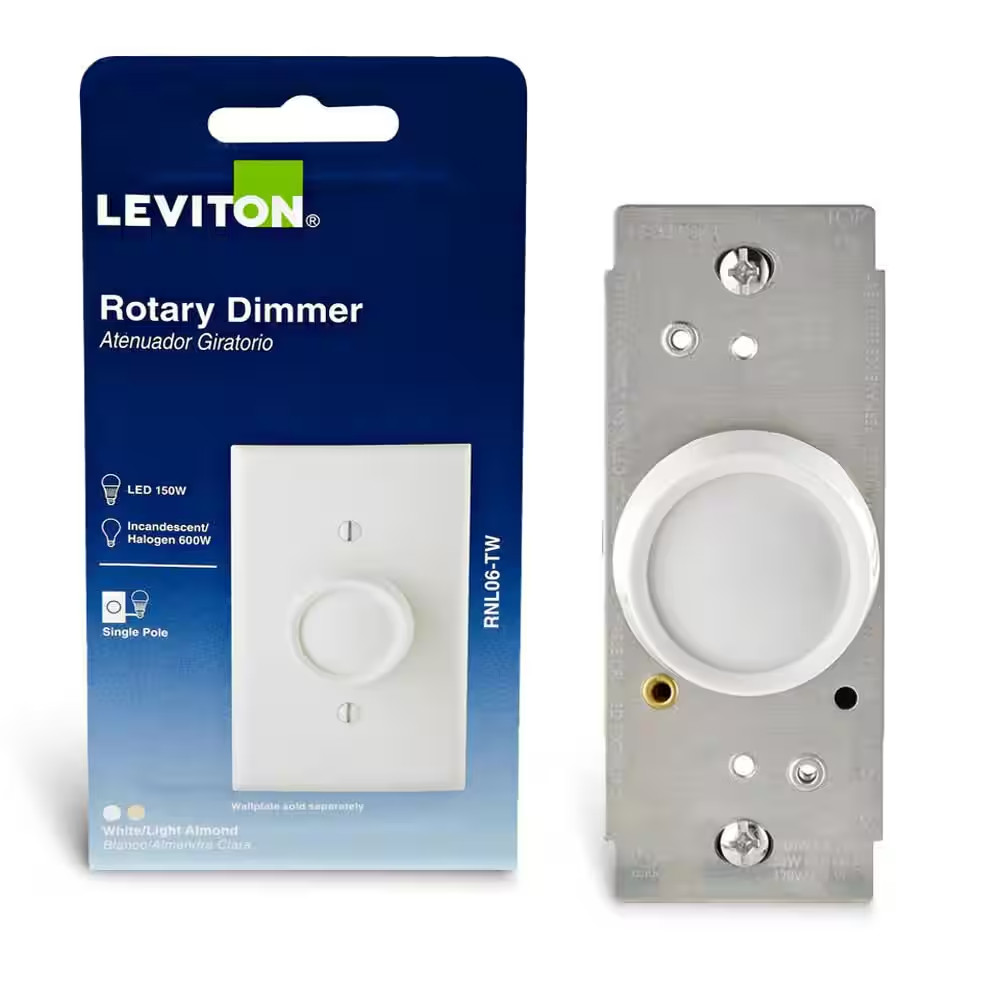 Trimatron Rotary Dimmer Switch for Dimmable LED, Halogen and Incandescent Bulbs gallery