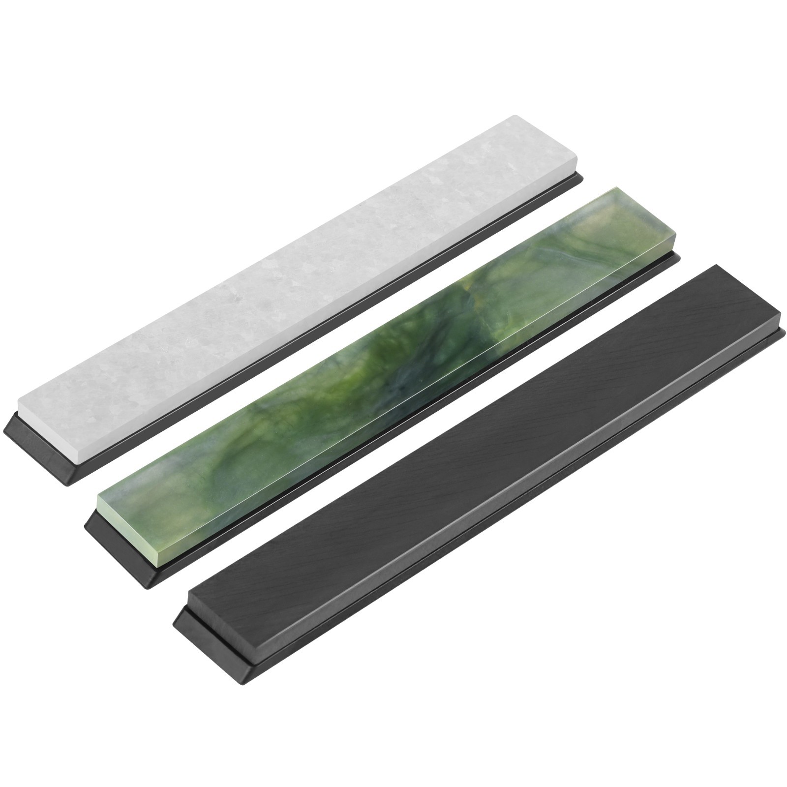 Premium Knife Sharpening Stones–5000 Grit Black/8000 Grit White/10000 Grit Green gallery