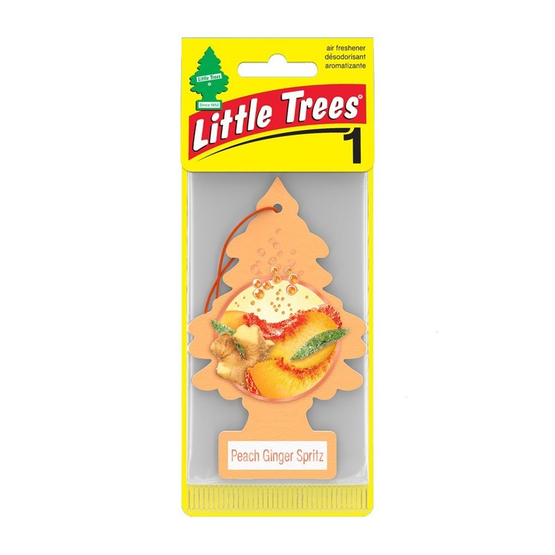24 Pack Little Trees Peachy Ginger Spritz Scent Air Fresheners for Car and Home gallery