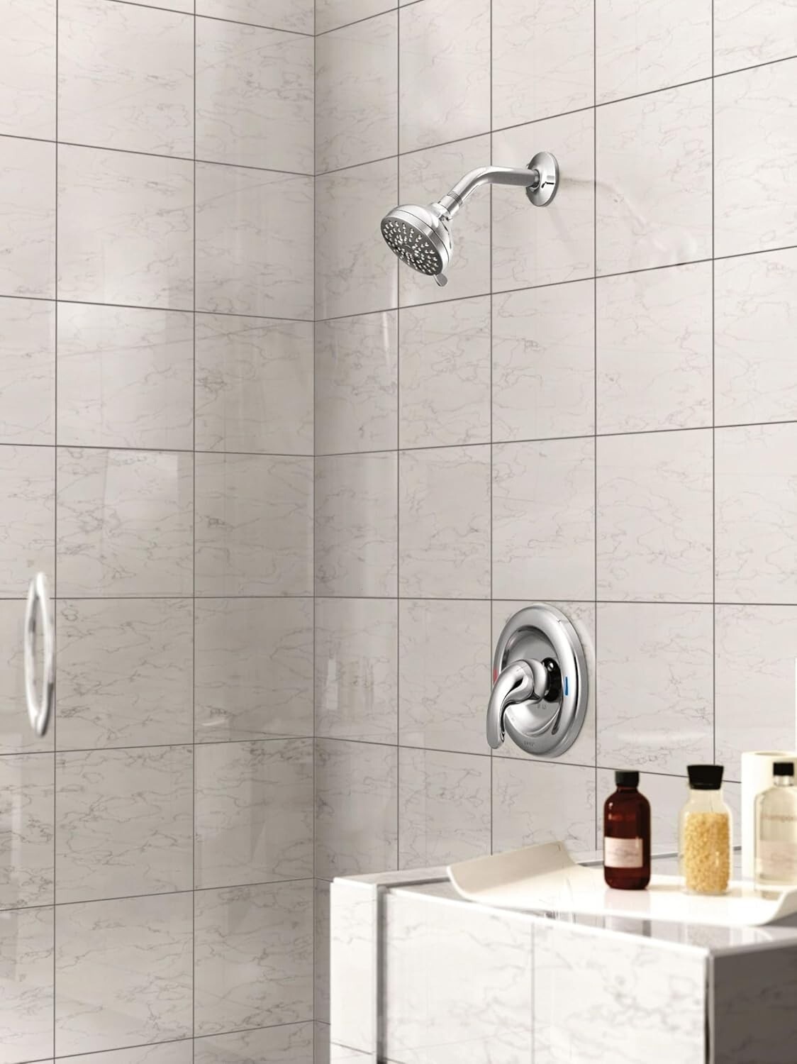 MOEN Adler Single-Handle 4-Spray Shower Faucet in Chrome (Valve Included) gallery