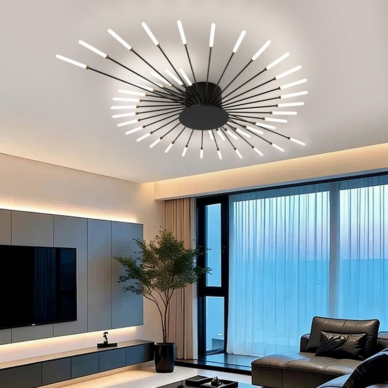 Modern Indoor Firework LED Ceiling Light Flush Mount Decor Dining Room Lighting gallery