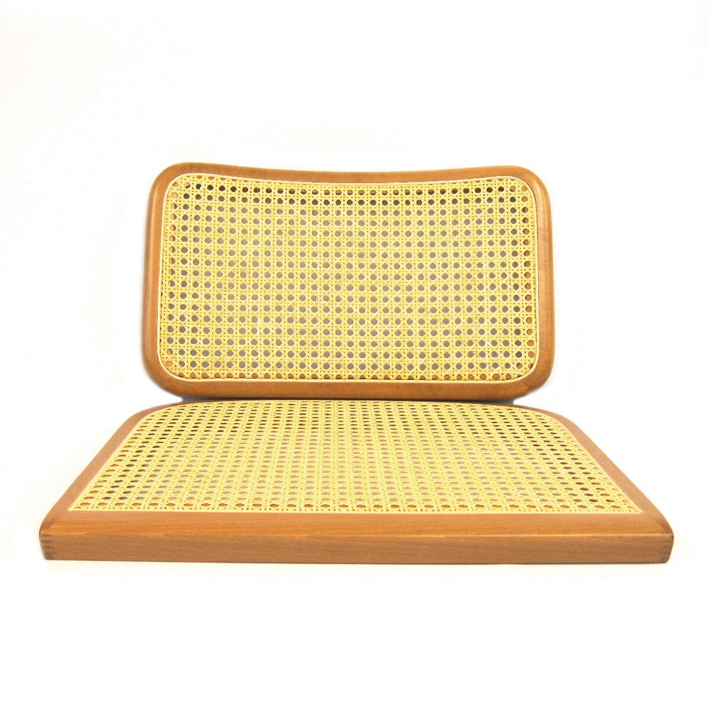 Marcel Breuer Cesca Chair Replacement Cane Seat & Back (Honey Oak; NO Holes)